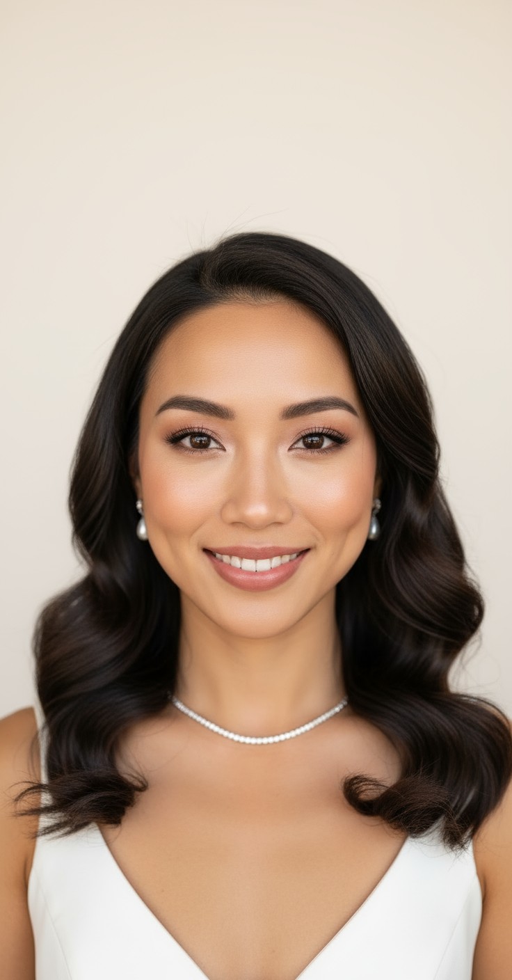 After Hollywood Curls Wedding